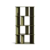 Minimal Vertical Bookcase Unit Color: Olive